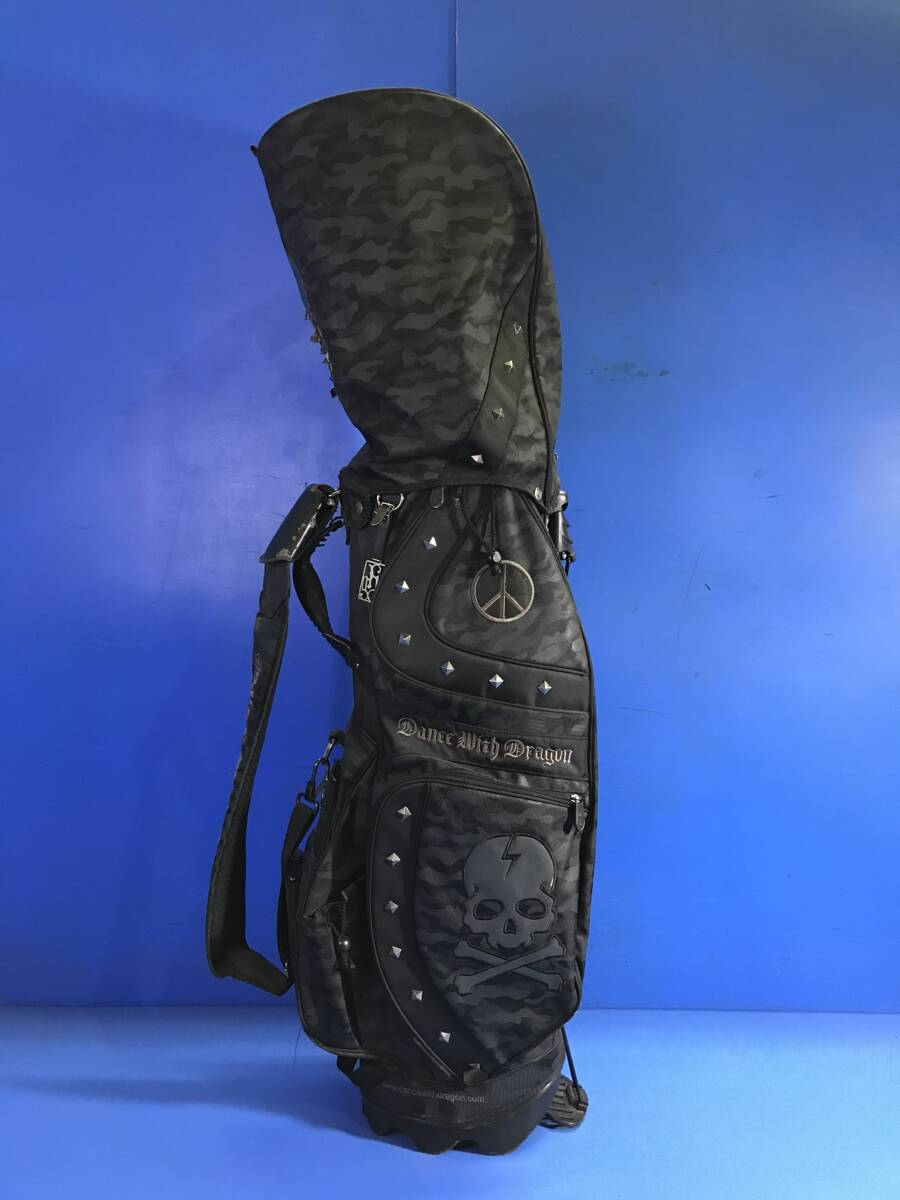 B3【 Dance With Dragon / ダンス ウィズ ドラゴン 】キャディバッグ ツアーバッグ ゴルフクラブ収納バッグ スポーツ 160拍卖