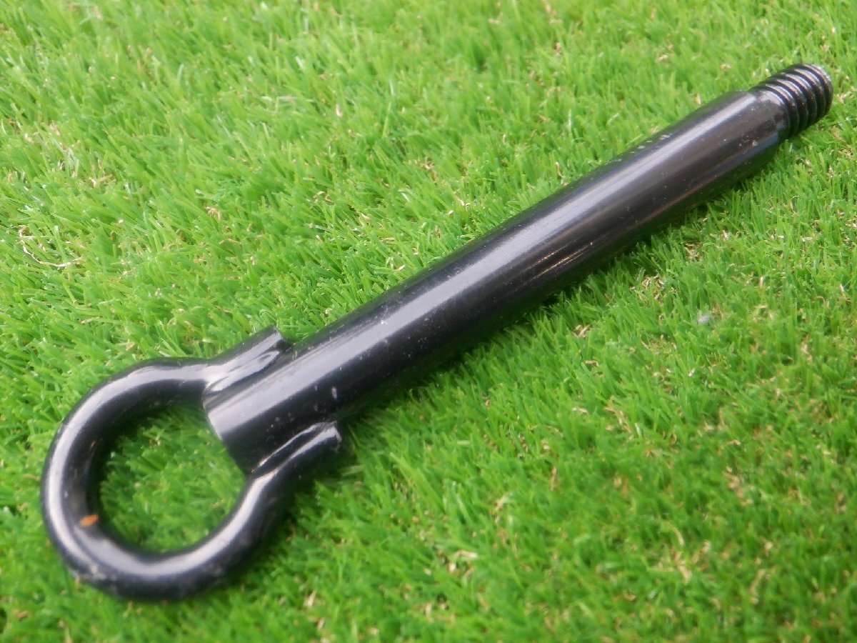 新車外し トヨタ純正 トーイングフック 牽引フック アルファード ヴェルファイア ノア ヴォクシー ? 全長 約22.5㎝ ボルト太さ 約17.4mm拍卖