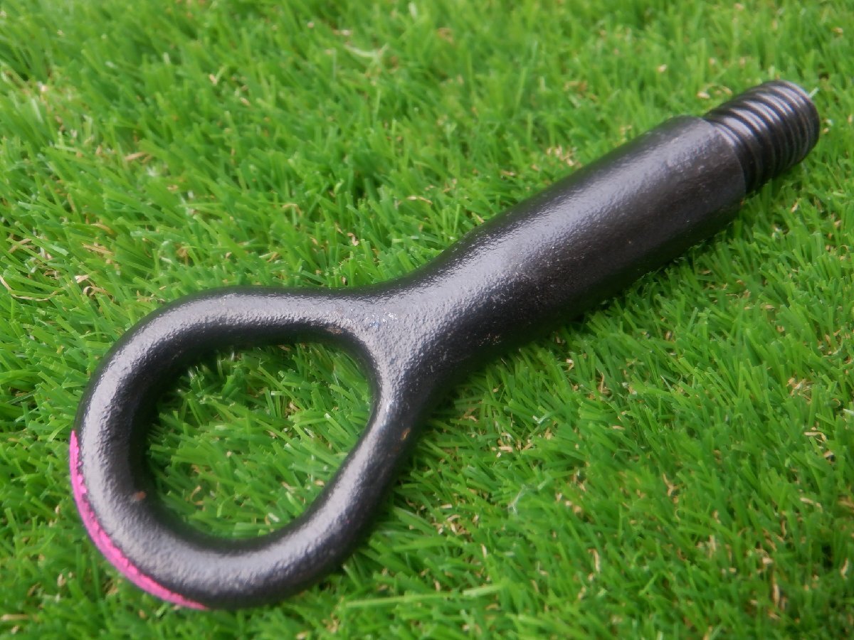 新車外し トヨタ純正 トーイングフック 牽引フック ルーミー ? タンク ? ライズ ? 全長 約14.5㎝ ボルト太さ 約17.4mm拍卖