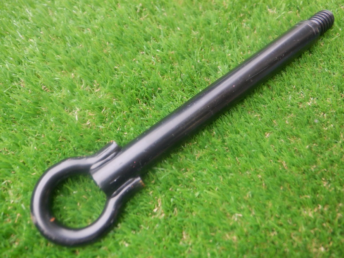 新車外し トヨタ純正 トーイングフック 牽引フック アルファード ヴェルファイア ノア ヴォクシー ? 全長 約27㎝ ボルト太さ 約17.8mm拍卖