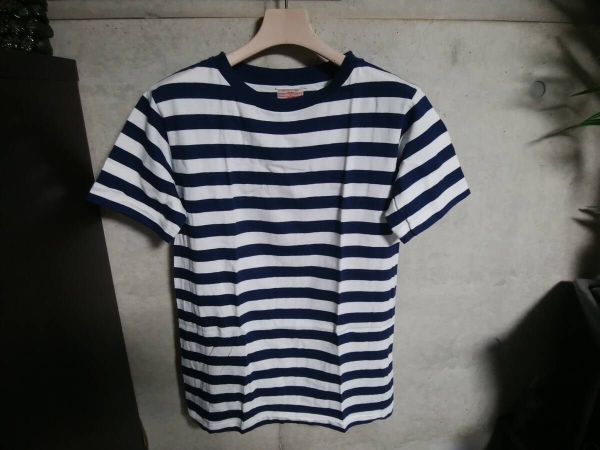 【BUTCHER PRODUCTS ブッチャー プロダクツ】ボーダー柄Tシャツ36 テンダーロイン元祖デザイナー「辺見」さんが手掛けるブランド 限定拍卖