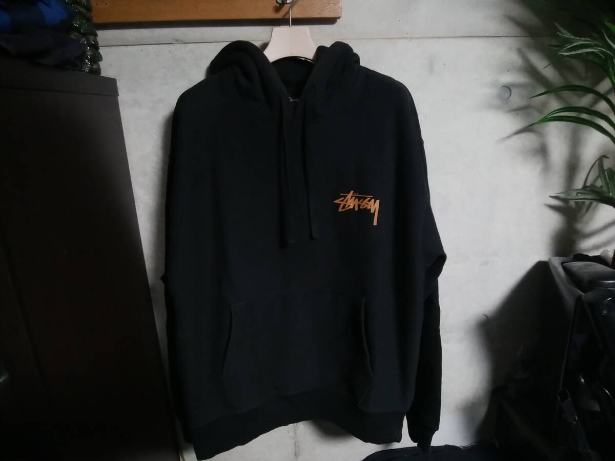 【STUSSY ステューシー】スウェットパーカM 「SKATE TOUGH HOODIE」 往年の人気デザイン 復刻モデル 限定 人気アイテム拍卖
