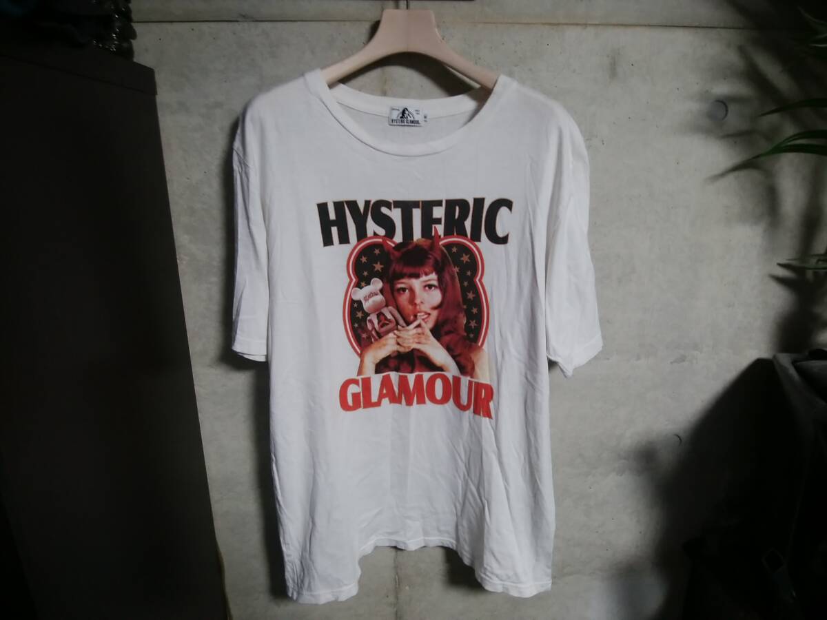 【HYSTERIC GLAMOUR ヒステリックグラマー×BE@RBRICK ベアブリック】TシャツM 日本製 限定コラボモデル ガールプリント入り 人気アイテム拍卖