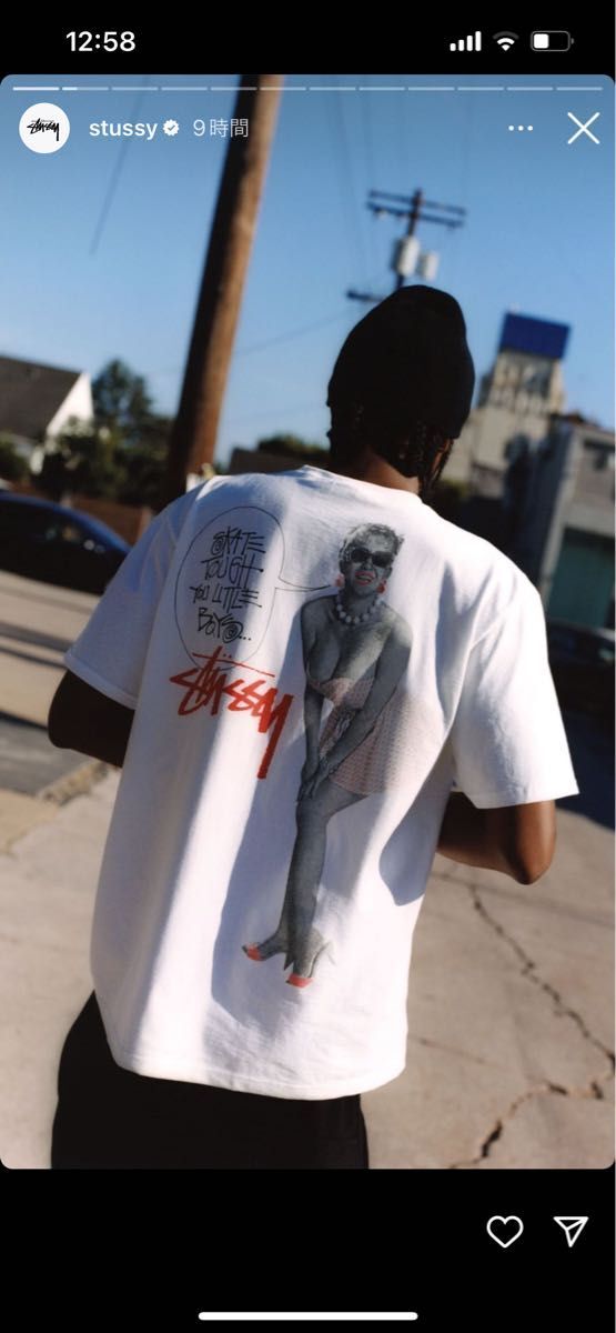 【STUSSY ステューシー】TシャツM 「SKATE TOUGH TEE」 往年の人気デザイン 復刻モデル 限定 人気アイテム拍卖