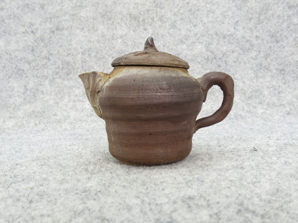 煎茶道具 在銘 備前 焼 急須 検/ 煎茶器 朱泥 唐物 古玩 煎茶急須拍卖