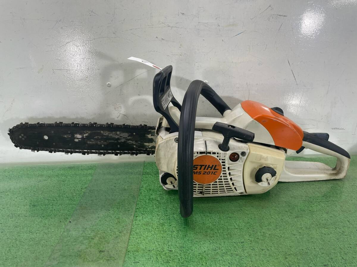 福岡発☆エンジンチェーンソー MS201C-EM スチール No.2 切断機 木工切断 剪定ばさみ 枝切り STIHL 九州 中古品拍卖