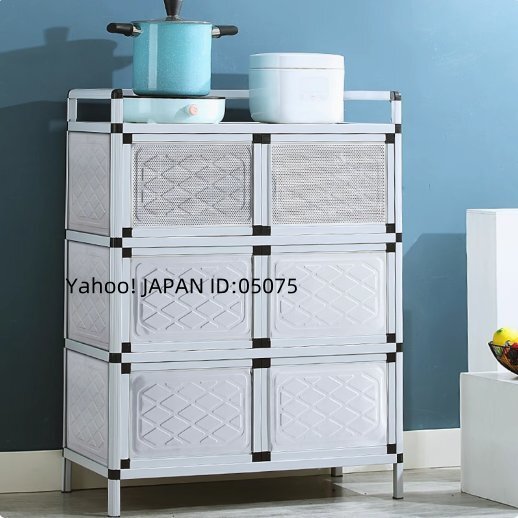 ステンレス鋼の食器棚 家庭用キッチン収納 什物置き 経済的なキャビネット 簡単な収納 ダイニングボード拍卖