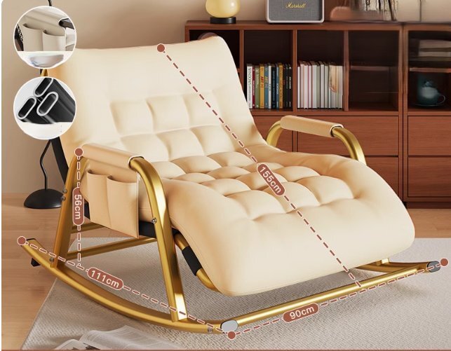 ゆらゆら椅子、家庭用の懶惰な椅子、バルコニーのリゾアートコンフォート可りつけソファーチェア拍卖