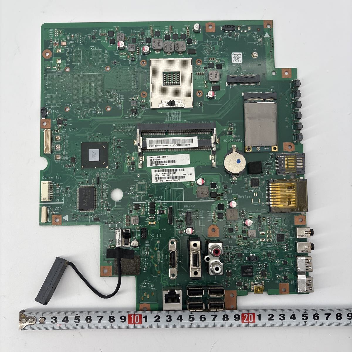 マザーボード?【MB60】MCKINLEY-6050A2468701-MB-A02? T000025020? PN:1310A2468707? MK10R? 部品 基盤 ジャンク品 送料無料拍卖