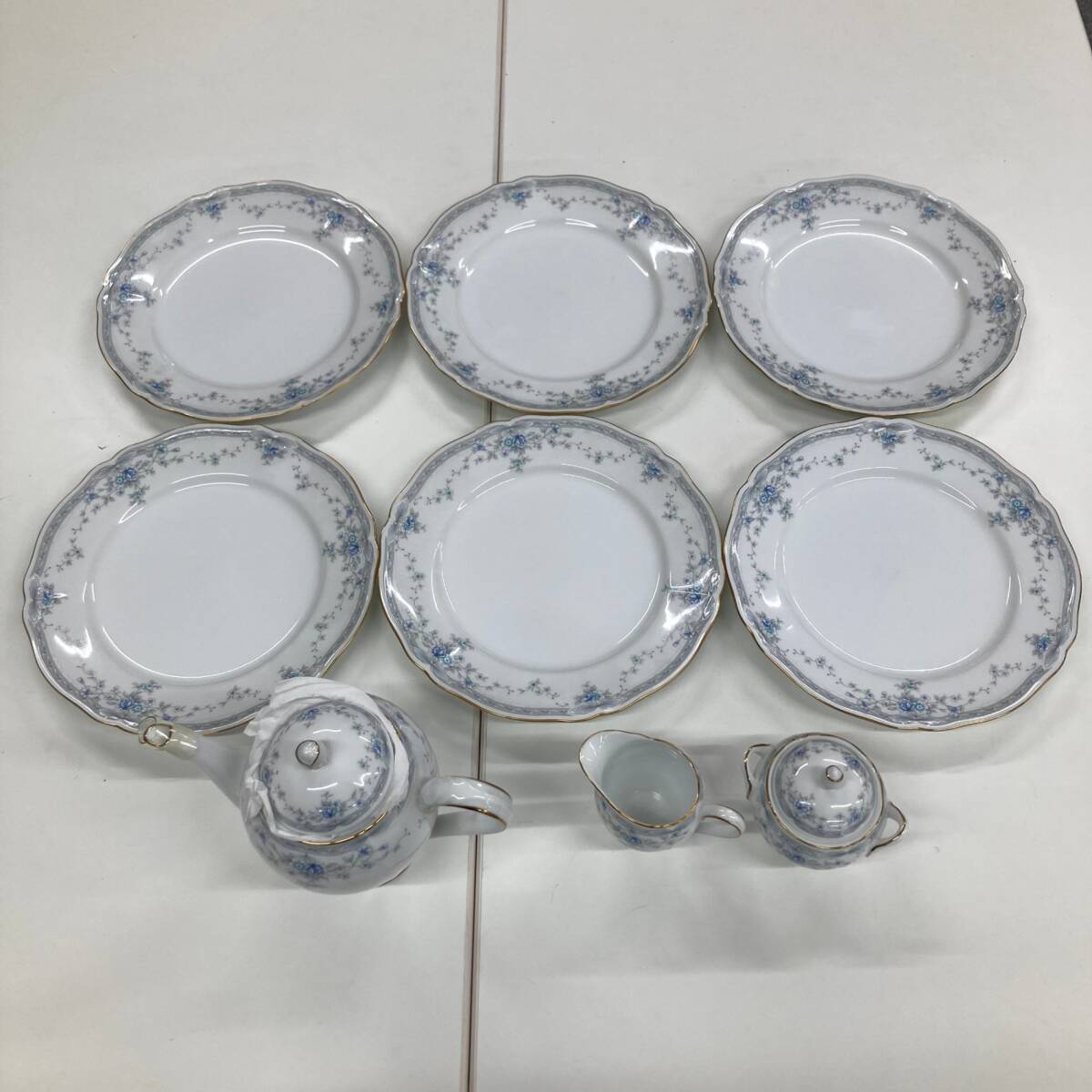 ノリタケ 食器 まとめ ティーポッド シュガーポッド ミルクポッド 大皿 6枚 金枠 花柄 Noritake 洋食器 #20289拍卖
