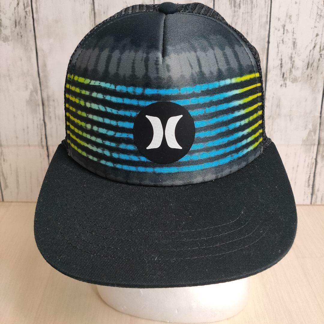 Hurley ハーレイ トラッカーキャップ 黒 グラデーション ロゴ スナップバック ブルー blue イエロー yellow ホワイト white gradation拍卖