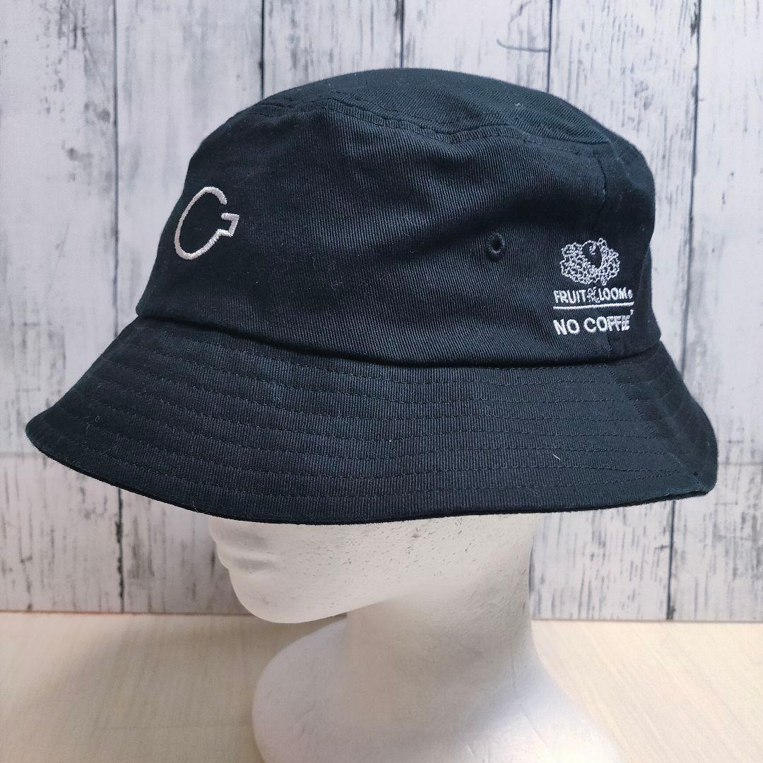 fruit of the loom フルーツオブザルーム バケットハット 黒白 刺繍ロゴ 日除け アウトドア ブラック black ホワイト white 57〜59cm拍卖