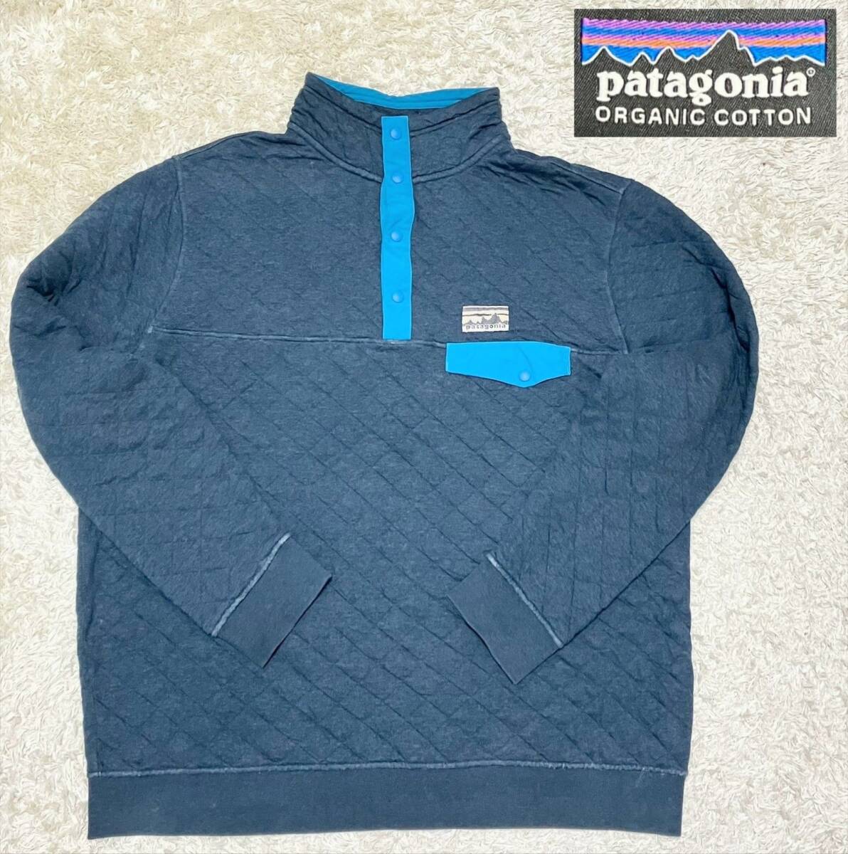 【大きいサイズXL★】patagonia 25370 オーガニックコットンキルトスナップT●スウェット キルティングジャケット☆パタゴニア (10)拍卖