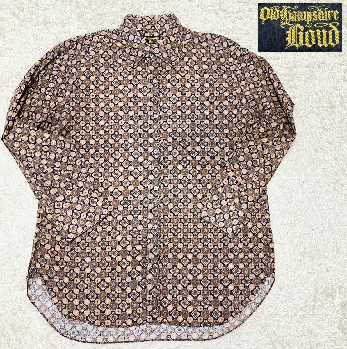 【総柄(小紋柄)☆】サイズ41 Old Hampshire Bond 長袖シャツ●初期エヴィス (9)拍卖