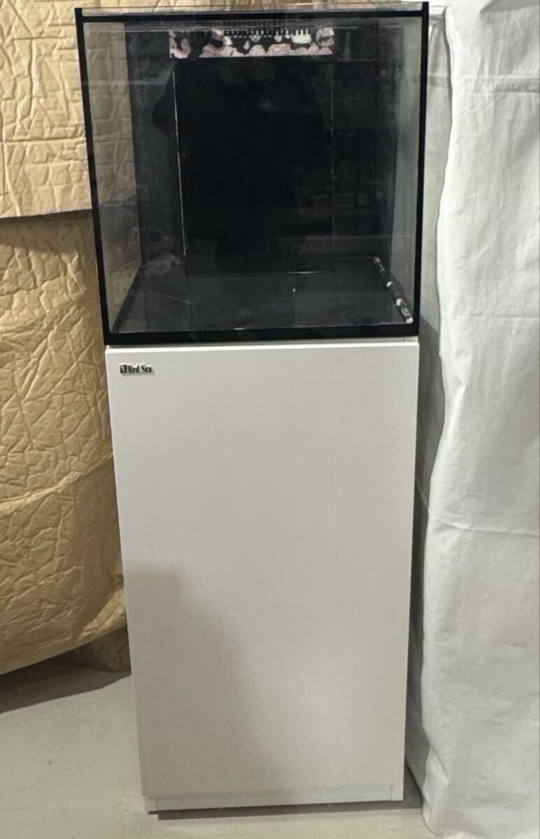 Red sea REEFER NANO ホワイト レッドシー リーファー ナノ オーバーフロー 水槽 白 キャビネット 45cm 水槽台 セット 引き取り限定拍卖