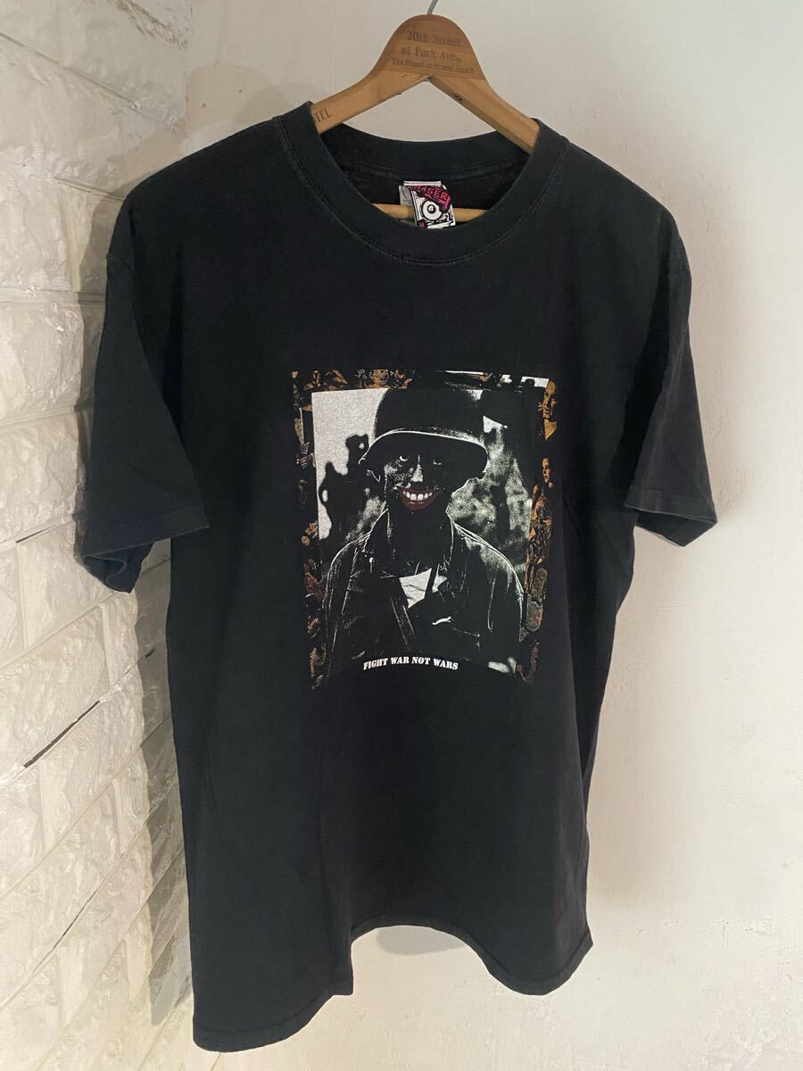 激レア 90s CRASS 反戦 Tシャツ ブラック バンドT 検)ヴィンテージ USA us army リーバイスold 70s 60s y2k 大戦拍卖