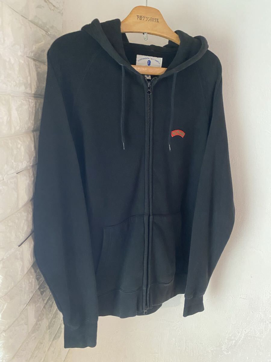 名作 ナイトレイド ジップアップ ロゴ パーカー ブラック 検)ヴィンテージ USA us army リーバイスold 70s 60s y2k 大戦拍卖