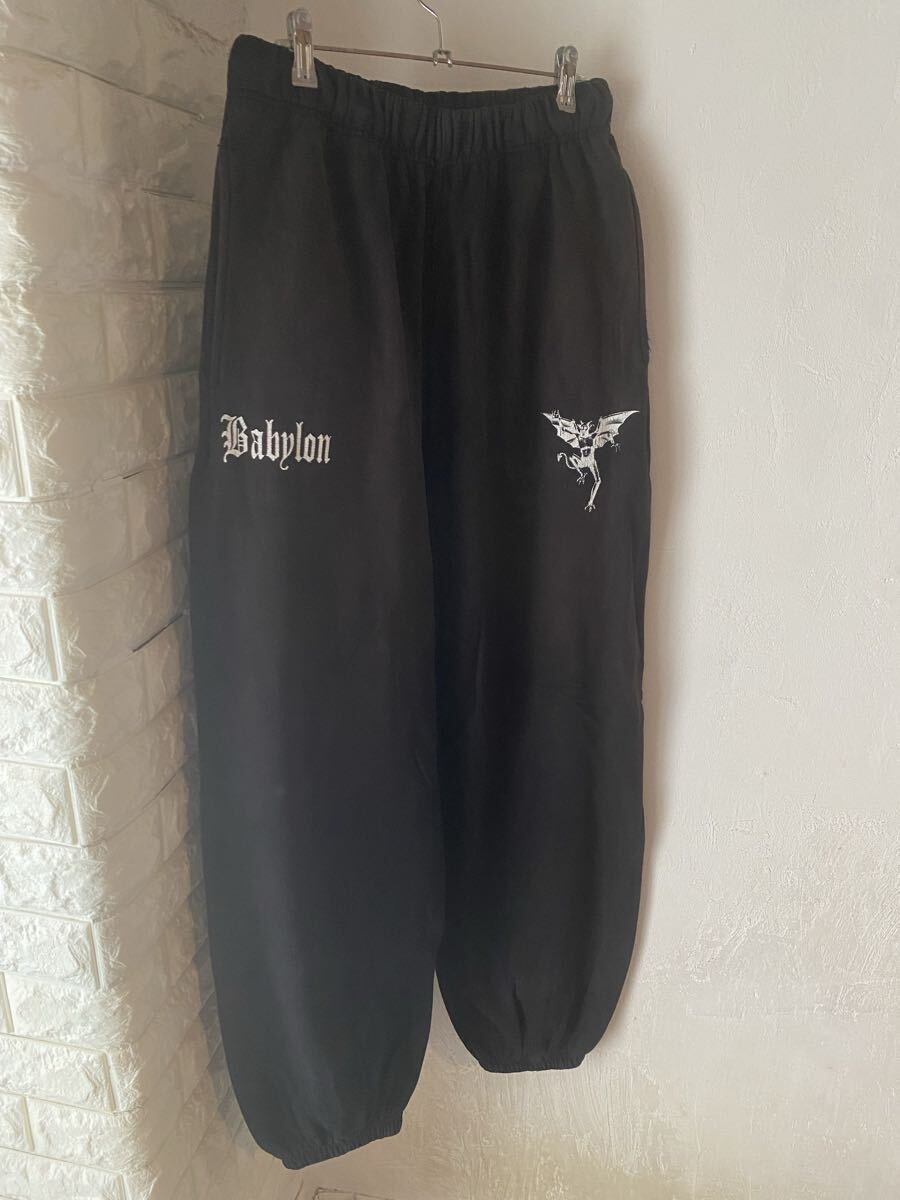激レア Babylon スウェット パンツ フェード ブラック 検)ヴィンテージ USA us army リーバイスold 70s 60s y2k 大戦拍卖
