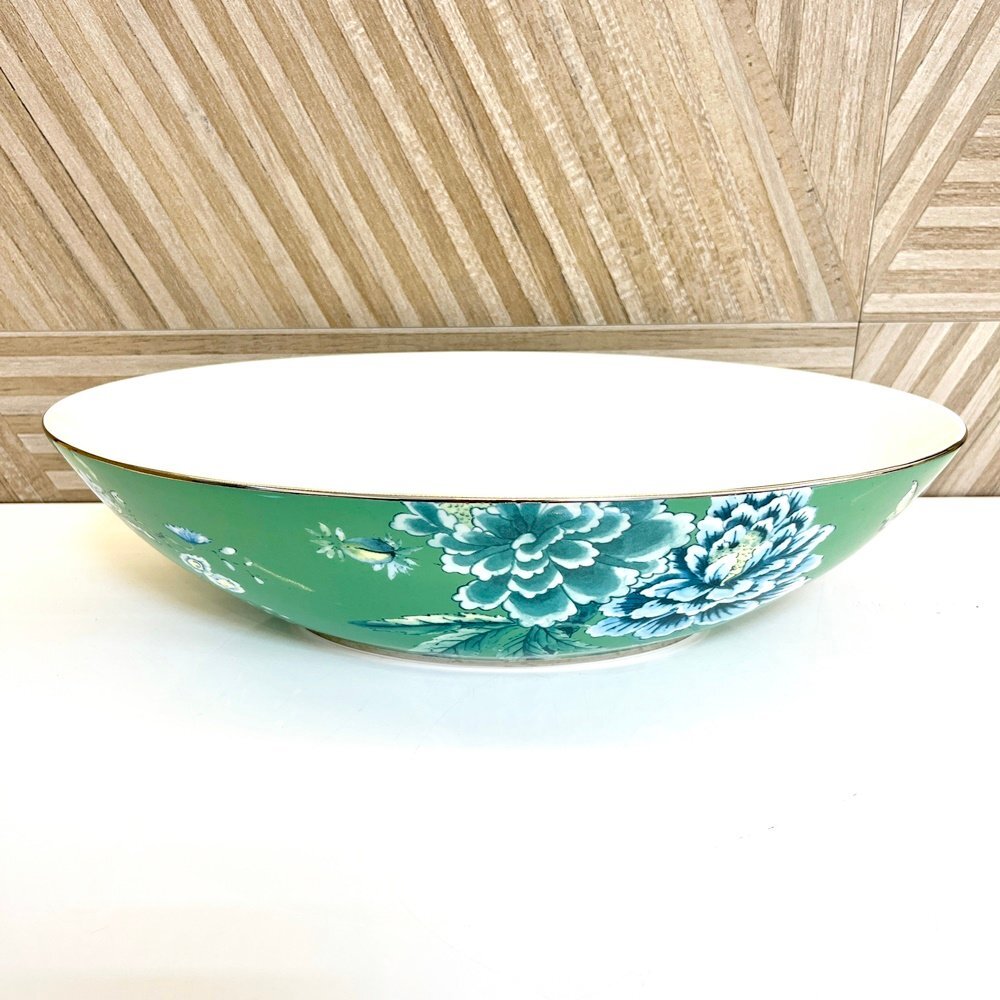 rm) WEDGWOOD ウェッジウッド JASPER CONRAN ジャスパーコンラン オーバル ボウル 側面花柄 中古 USED 陶器拍卖