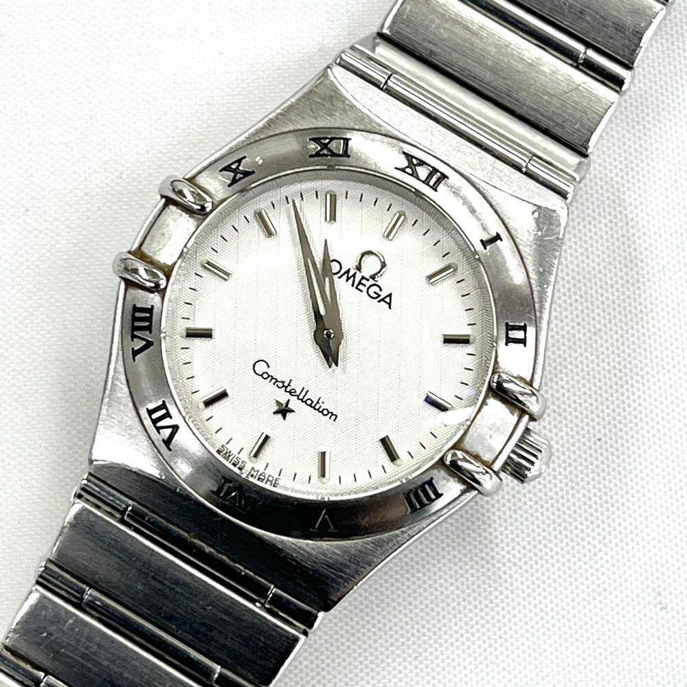 t) OMEGA オメガ Constellation コンステレーション 白文字盤 2針 クォーツ レディース 腕時計 795.1201 稼働品 中古 USED ブランド拍卖