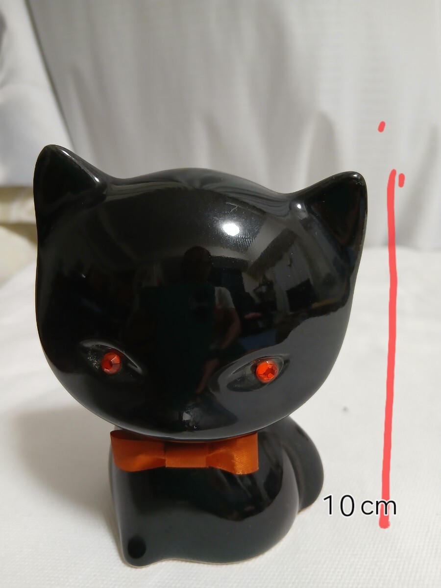 ☆昭和レトロ/陶器製貯金箱/東海銀行:黒猫拍卖