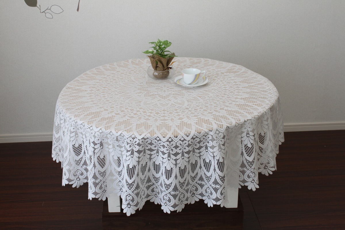 撥水加工テーブルクロス 150cm丸 円形タイプ 日本製 ホワイトkaei-5818-150R-WH拍卖