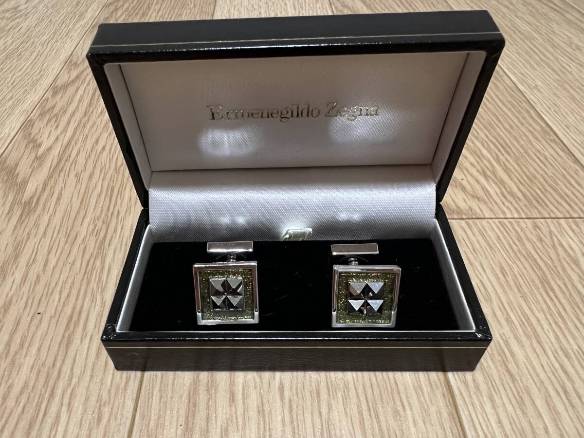 新品 定価3万 2016 Ermenegildo Zegna カフス(ゼニア拍卖