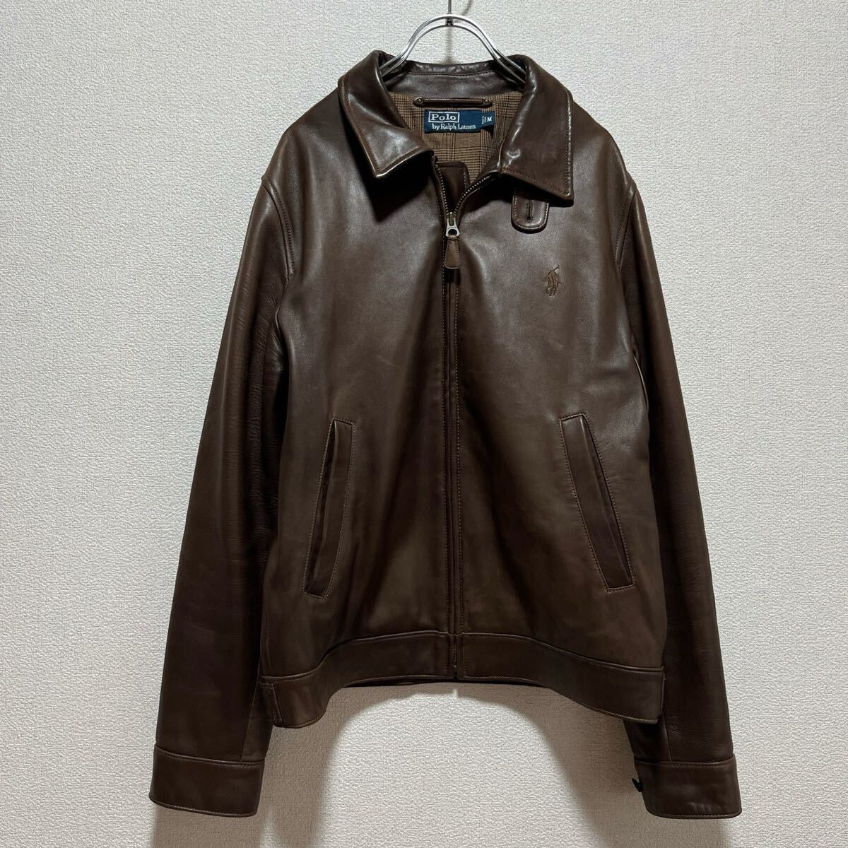 【極美品】POLO RALPH LAUREN レザー スイングトップ M拍卖