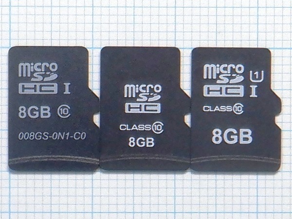 ★micro SDHC メモリーカード 8GB 3枚 中古★送料85円・185円拍卖