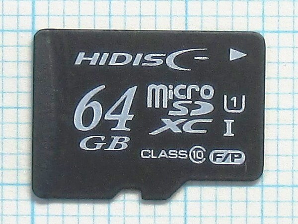 ★HIDISC microSDXC メモリーカード 64GB 中古★送料85円・185円拍卖