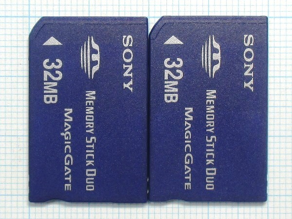 ★SONY メモリースティック Duo 32MB MAGICGATE 2枚 中古★送料85円・185円拍卖
