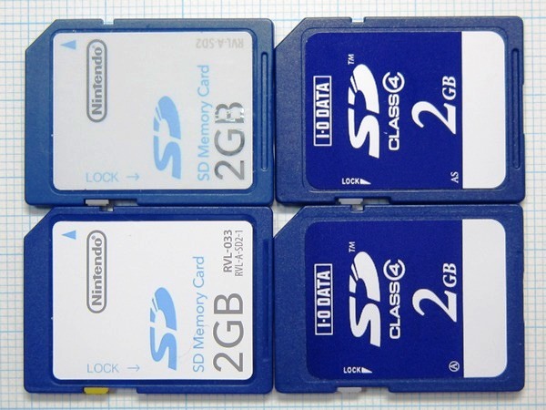 ★SDメモリーカード 2GB 4枚 中古★送料85円・185円拍卖