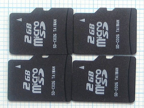 ★microSD メモリーカード 2GB 4枚 中古★送料85円・185円拍卖