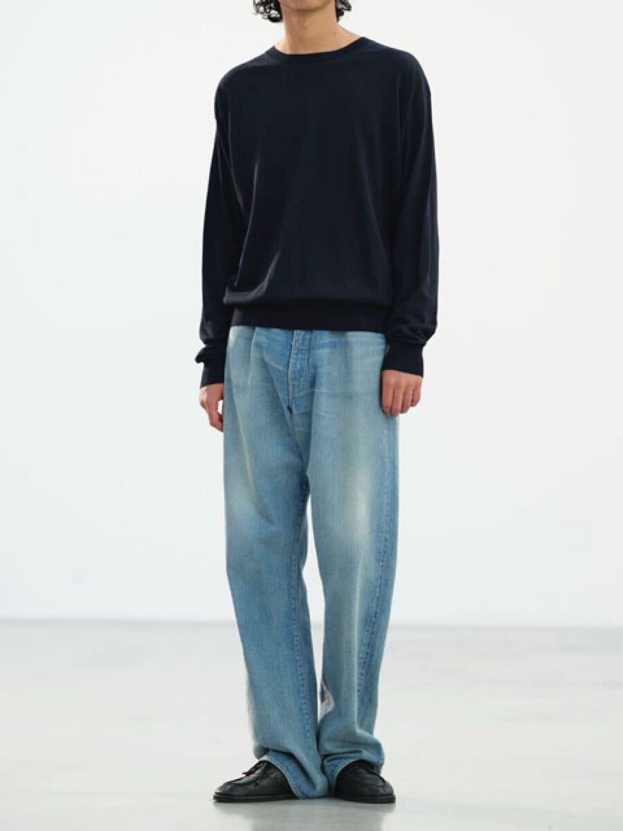 AURALEE/オーラリー/SELVEDGE FADED LIGHT DENIM WIDE PANTS/デニムパンツ/size4/A25SP03DE/25SS拍卖