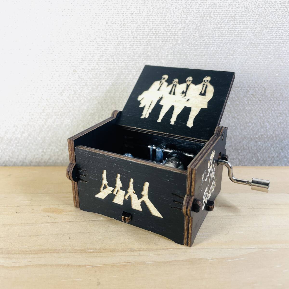 THE BEATLES オルゴール Let it Be ウッド製 ザビートルズ レットイットビー 手廻し 手巻き インテリア 小物 orgel プレゼント 誕生日拍卖