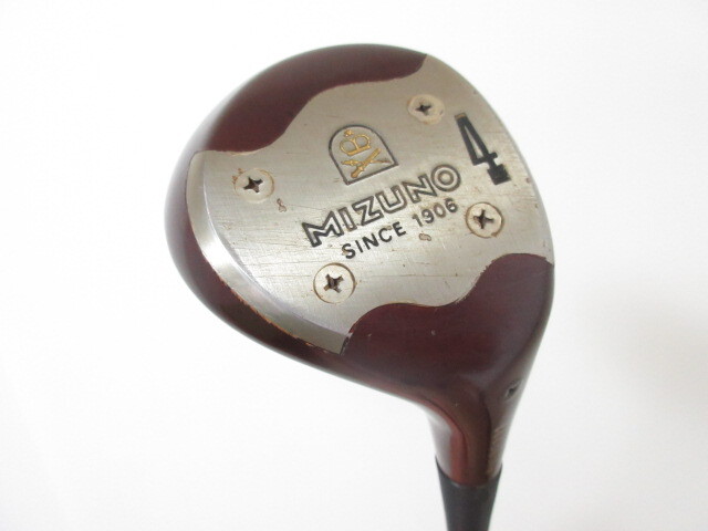 ビンテージ◆◆ ミズノ グランドモナーク スーパー パーシモン フェアウェイ 4W オリジナルスチール(R) ◆◆GRAND MONARCH SUPER ES94拍卖