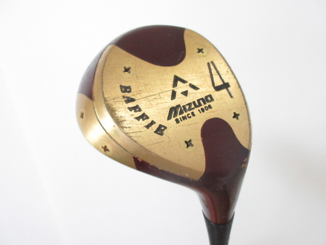 ビンテージ◆◆ ミズノ オールスター パーシモン フェアウェイ 4W オリジナルスチール(M-R) ◆◆Mizuno ALL STAR ES95拍卖