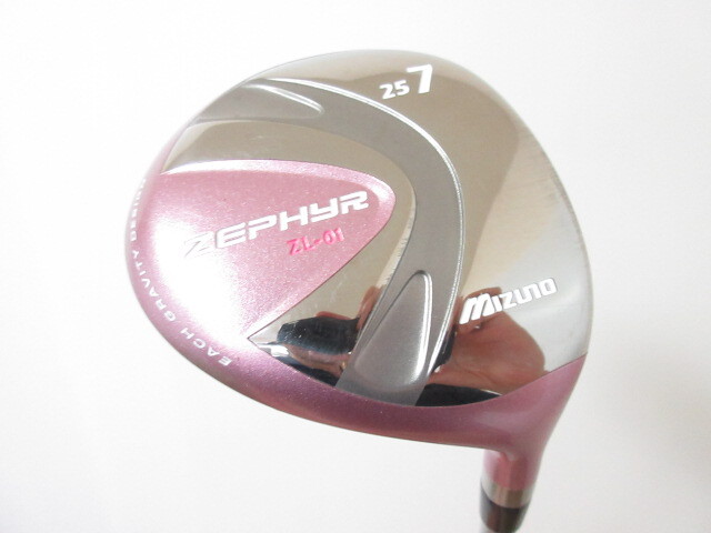 レディース◆◆ ミズノ ゼファー ZL-01 フェアウェイ 7W-25度 (L) ◆◆Mizuno Zephyr ゴルフクラブ FA89拍卖
