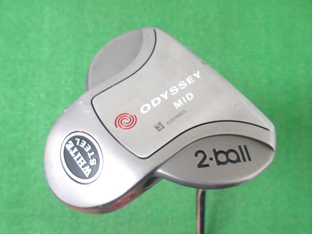 オデッセイ◆◆ ホワイトスチール 2ボール MID パター 38インチ ◆◆WHITE STEEL 2-ball ミッド ODYSSEY FC66拍卖