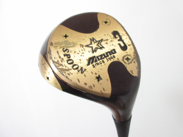 ビンテージ◆◆ ミズノ オールスター All Star BLACK フェアウェイ 3W オリジナルカーボン(7) ◆◆パーシモン Mizuno ブラック FC98拍卖