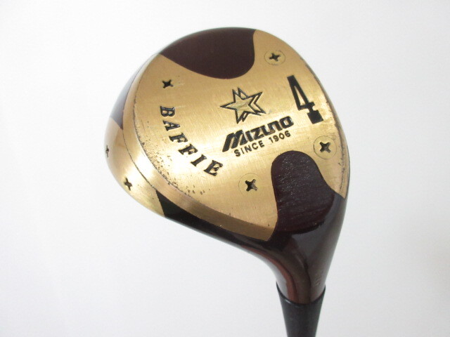 ビンテージ◆◆ ミズノ オールスター All Star BLACK フェアウェイ 4W オリジナルカーボン(7) ◆◆パーシモン ブラック FC99拍卖