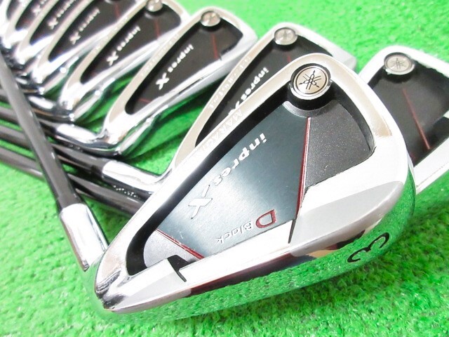激レア10本!!!◆◆ ヤマハ インプレスX Dブラック アイアンセット 10本 #3-Sw DX-508i(SR) ◆◆YAMAHA D-BLACK ゴルフクラブ FD05拍卖