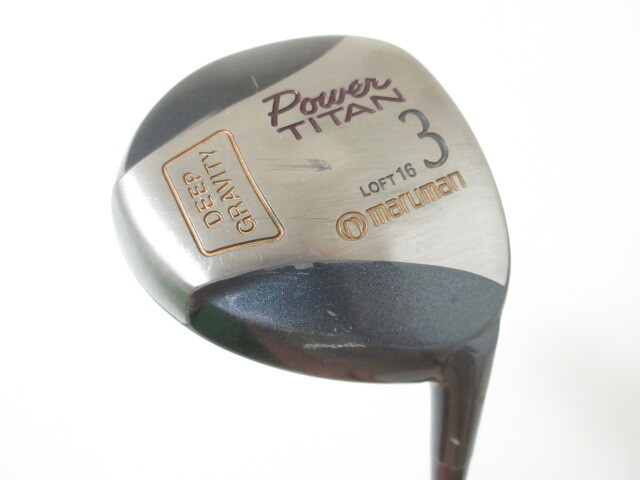 ビンテージ◆◆ マルマン パワーチタン フェアウェイ 3W-16度 純正カーボン(R-BL) ◆◆POWER TITAN マジェスティゴルフ FC49拍卖