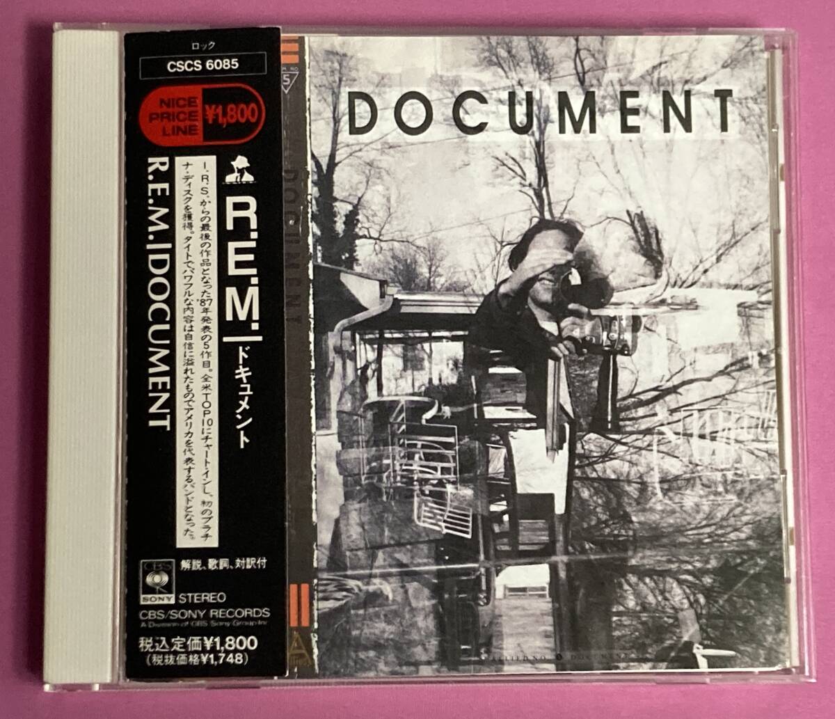 【CD・日本盤】R.E.M-Document/帯付 CBS/SONY CSCS 6085拍卖