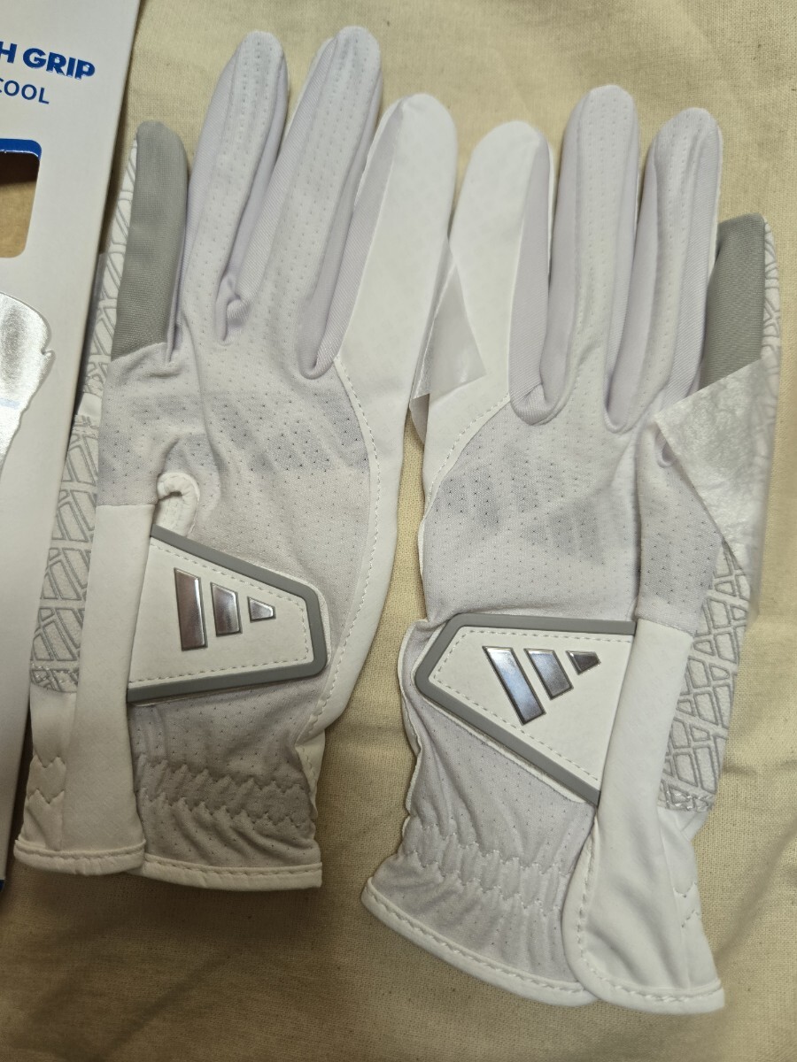 グレー 19cm adidas グローブ 両手 レディース ゴルフ クール ハイグリップ 拍卖