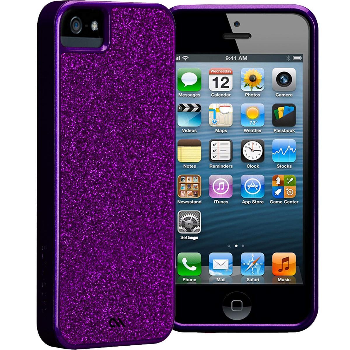 即決・送料無料)【キラキラと輝くハードケース】Case-Mate iPhoneSE(第一世代,2016)/5s/5 Barely There Case Glimmer Violet拍卖