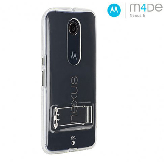 即決・送料込)【衝撃に強いスタンド機能付きケース】Case-Mate Motorola Google Nexus 6 Hybrid Tough Naked Case Clear/Clear拍卖