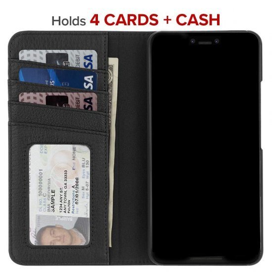 即決送料込)【カードや紙幣が収納できる手帳型ケース】Case-Mate Google Pixel3 XL Wallet Folio-Black拍卖