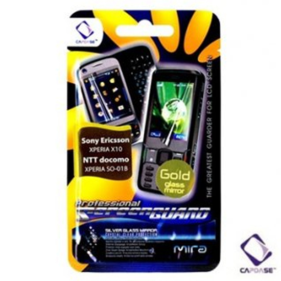 即決・送料込)【ミラーになる液晶保護フィルム】CAPDASE docomo Xperia X10 SO-01B ScreenGuard Gold mira「ゴールドミラー」拍卖