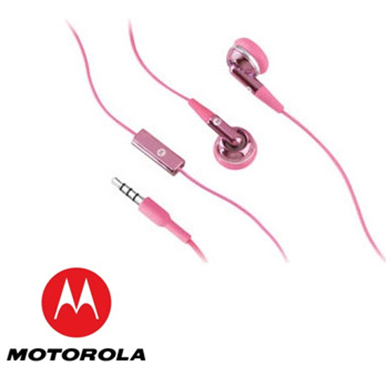 即決・送料込)【モトローラ純正 ヘッドセット】Motorola Stereo Headset EH25 (3.5mm) Pink拍卖